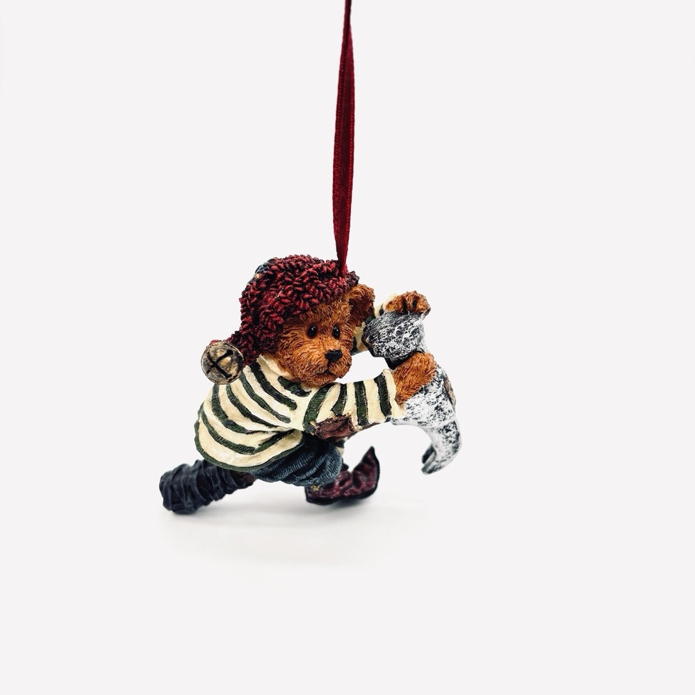 2002 Boyds Bears Stanley Elfberry Ornament Bearstone Collection 25768